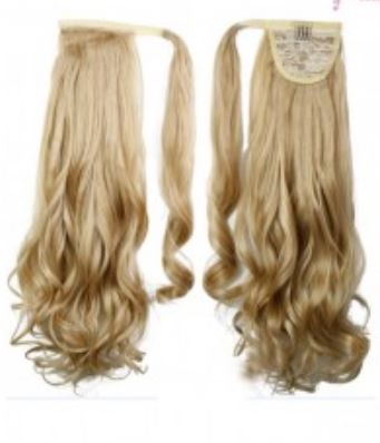 Nový 60 cm dlhý príčesok s navinutím vlasov Strawberry blond